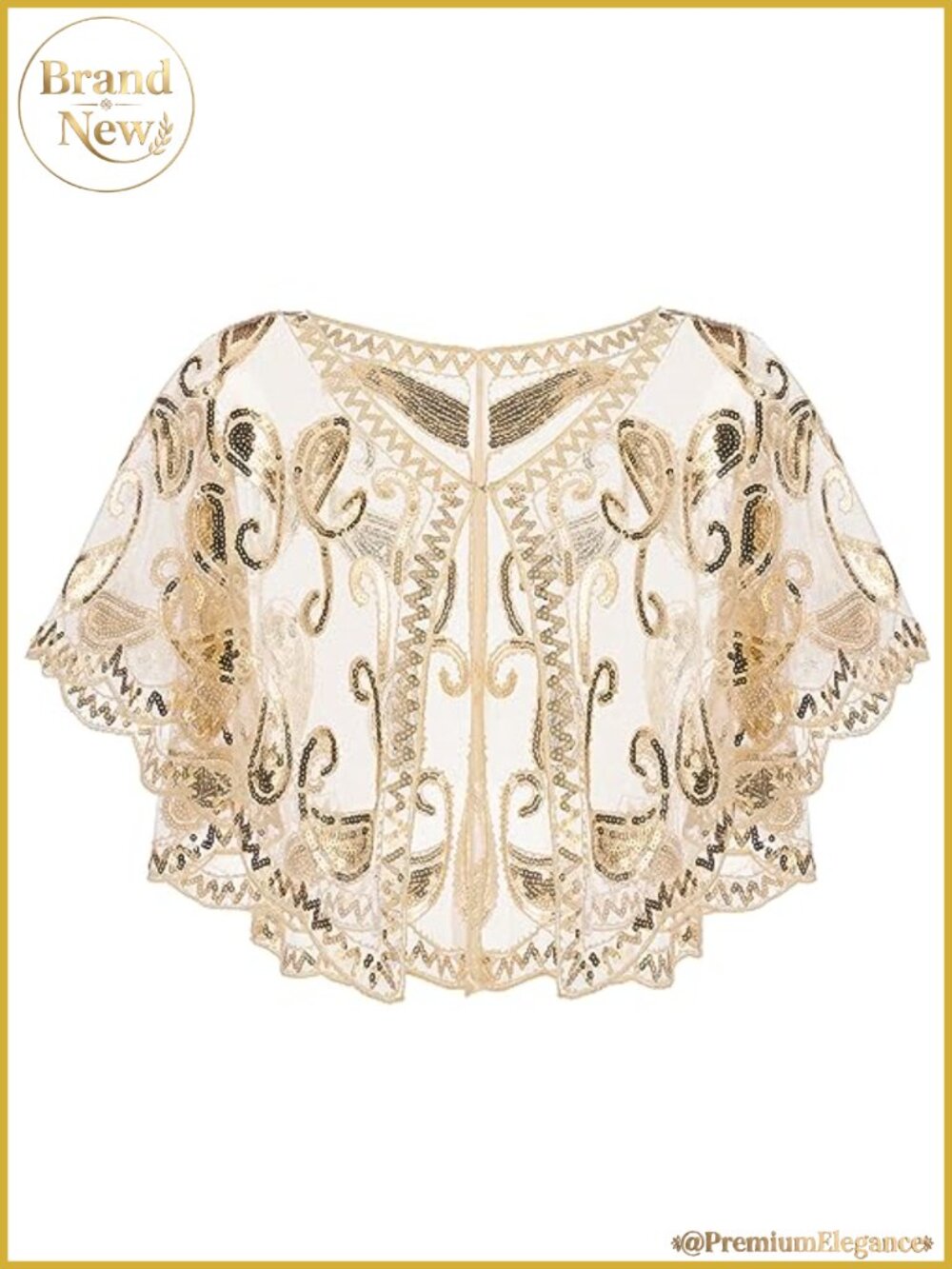 Sequin Beaded Shawl Wrap for Evening Dresses Party Wedding Formal